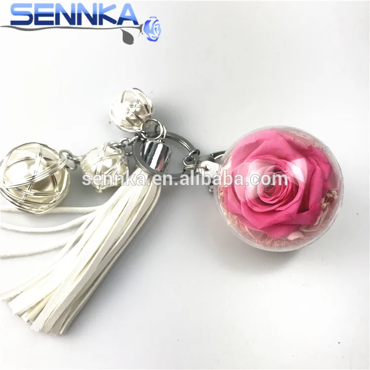 Handmade Red Preserved Rose Baymax Keychain 100 All Natural Preserved