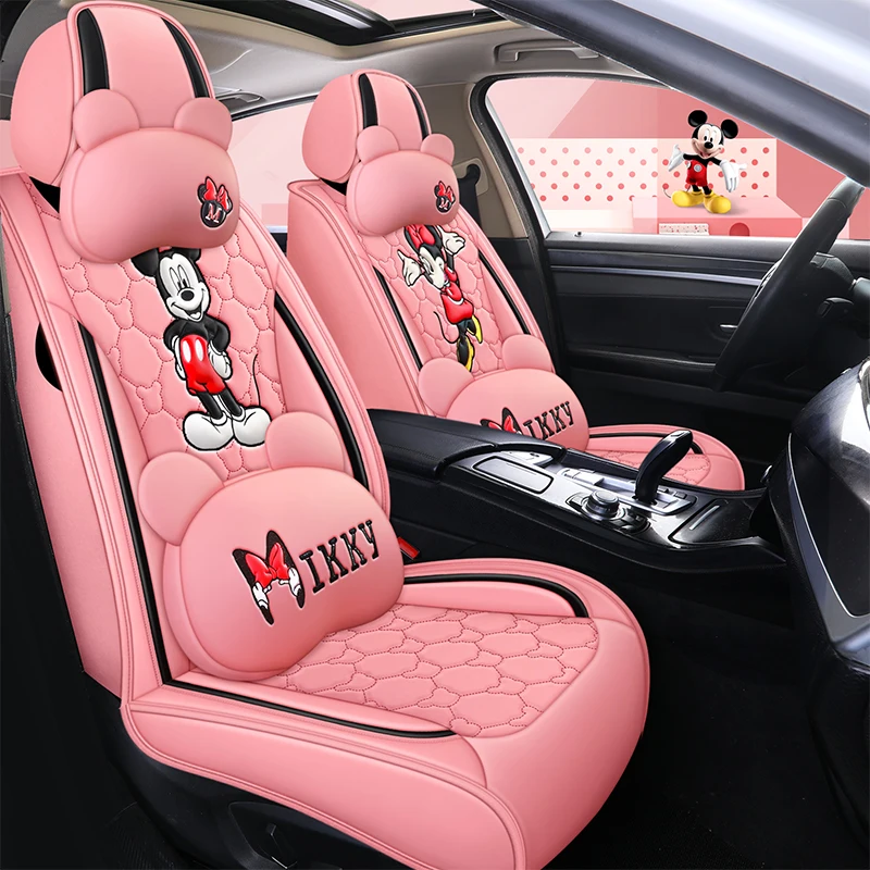 Universal Size Seat Cover Pu Leather Fabric Material Full Set Universal Fit Luxury Car Seat