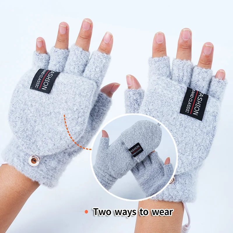 Fingerless Knitting Hands Warmer, USB, 5, Battery - detail 4