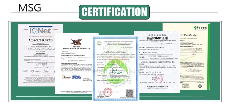 MSG certification