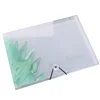 High quality stationary 13 pockets pp expanding file bag A4 plastic file folder with elastic banding