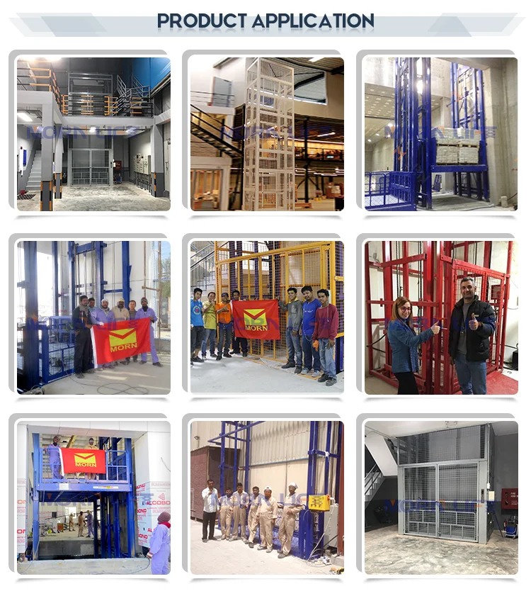 Warehouse Good Quality Vertical Material Lift Hydraulic Cargo Freight