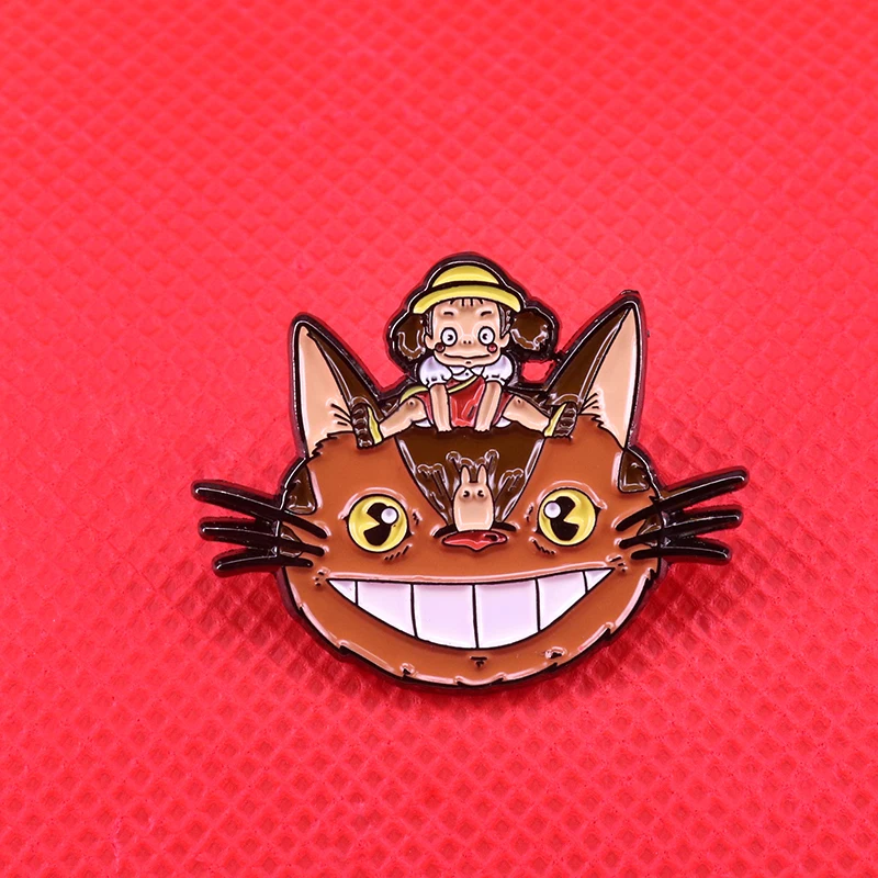 Totoro Catbus Pin Hayao Miyazaki Anime Collection - Buy Brooch,Brooch ...