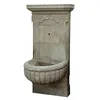 Beige Marble Stone Indoor Antique Wall Water Fountain Sale