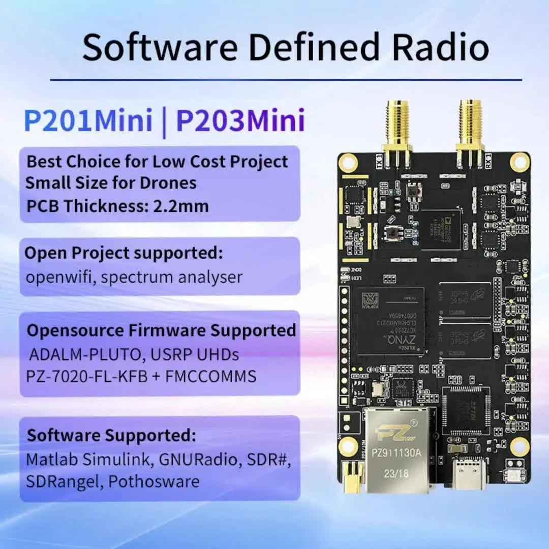 Puzhi SDR Software Defined Radio - AD9363 & AD9361 Mini