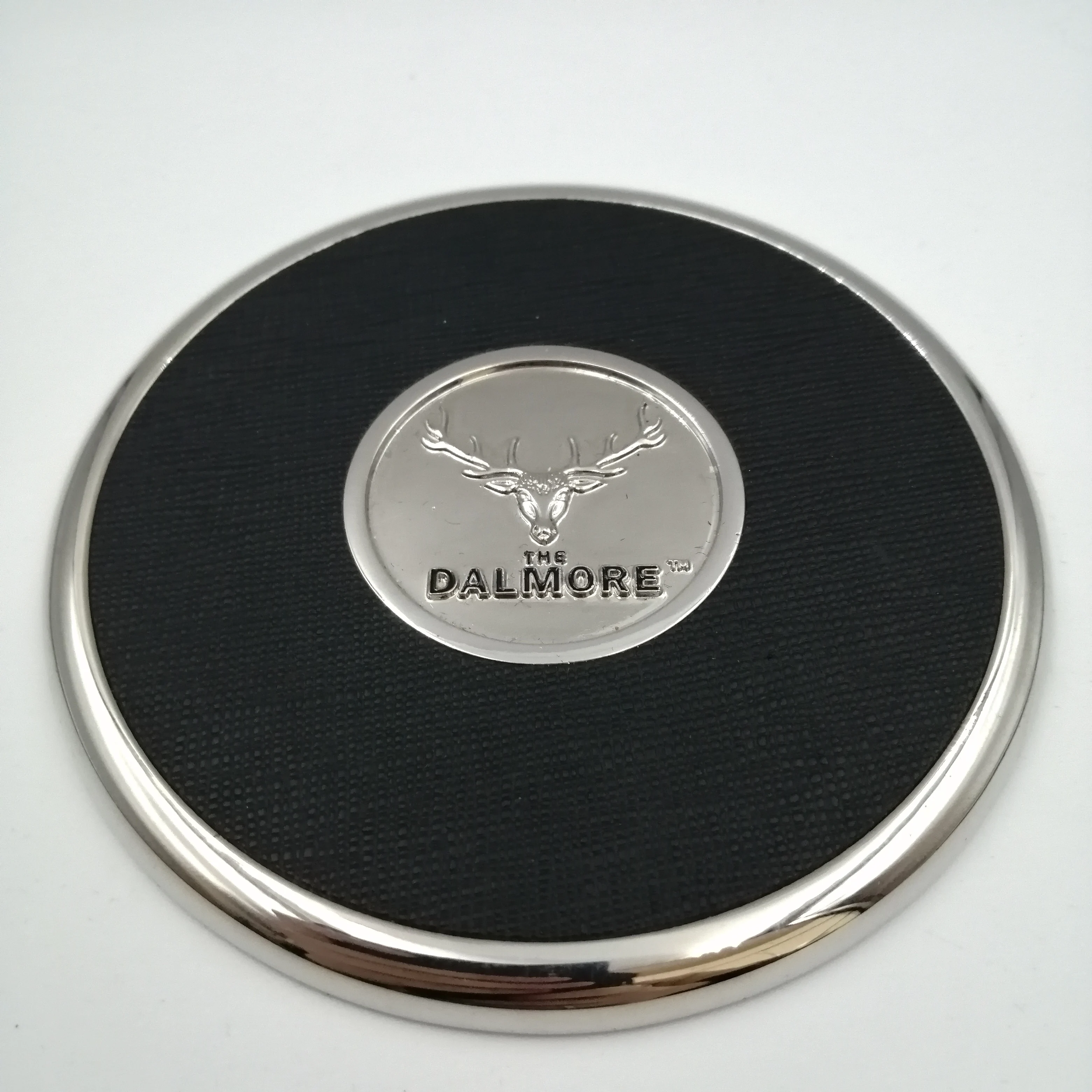 Wholesale Custom High Quality Leather And Metal Coaster Sets For