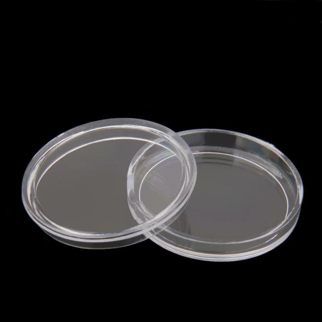 10pcs 40mm Applied Clear Round Cases Coin Storage Capsules Holder Plastic TOCA 