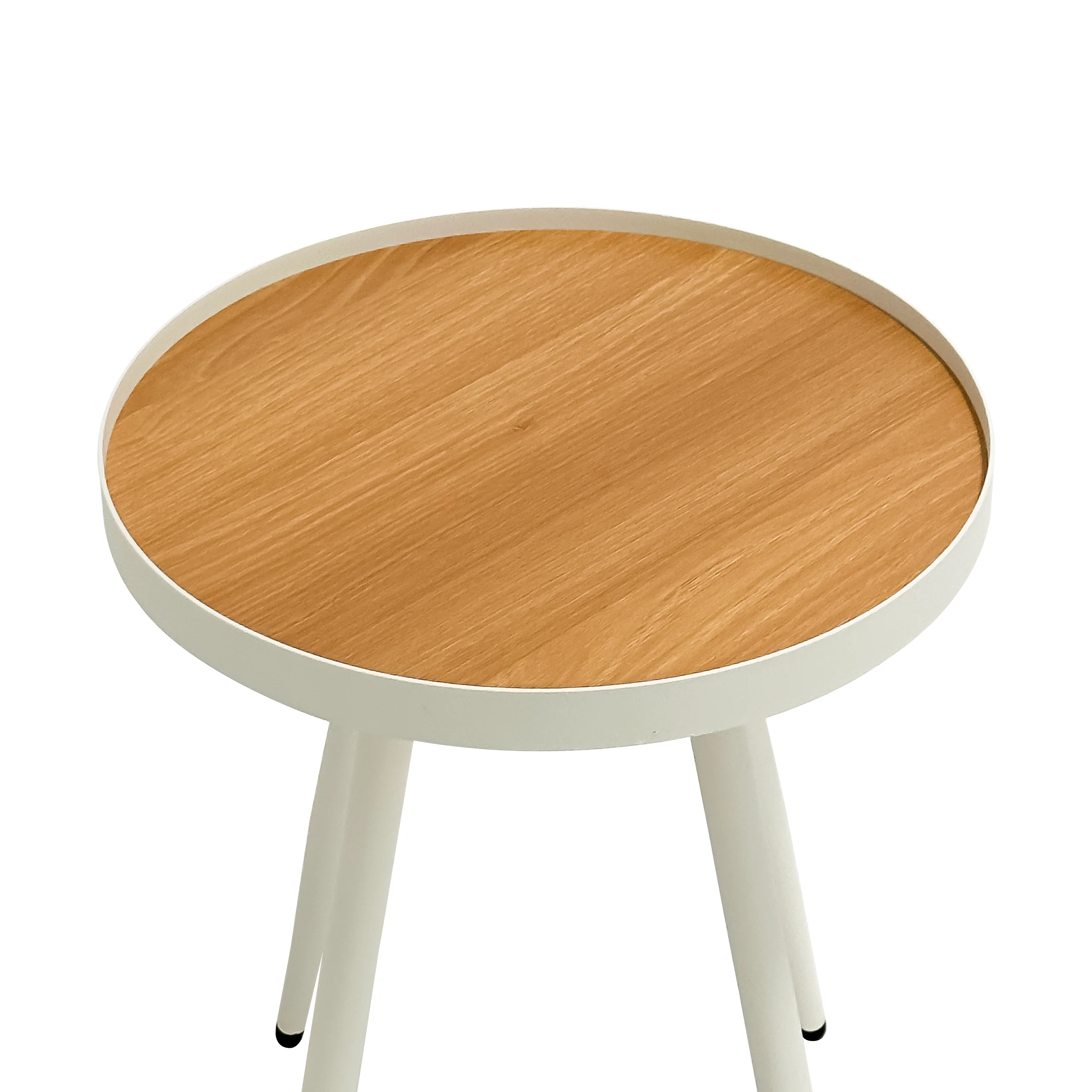 Nordic Round Foldable Hotel Coffee Table Gold Metal Leg Rustic Outdoor