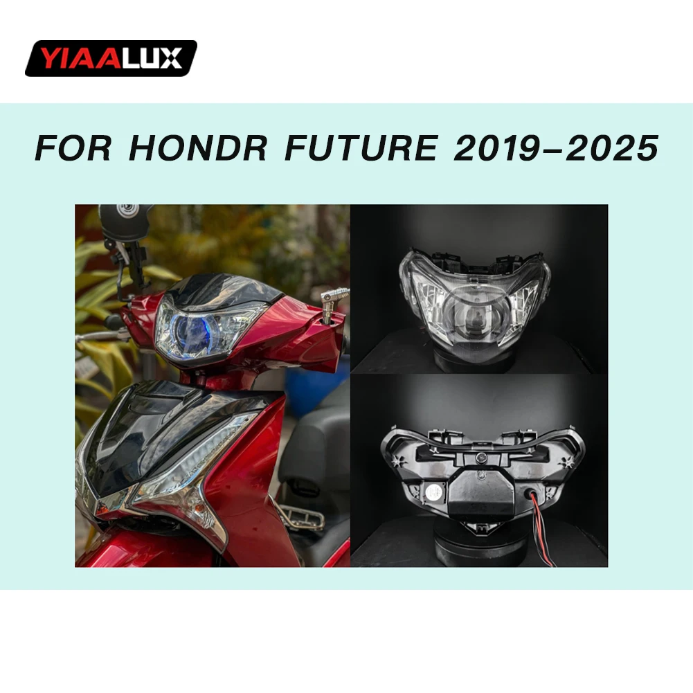 product motorcycle headlight front lamp for honda future 2019 2025 motorcycle front light with demons eye-13
