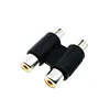 RCA connector connector single and double lotus head transfer head double row number RCA straight head gold-plated 2PCS
