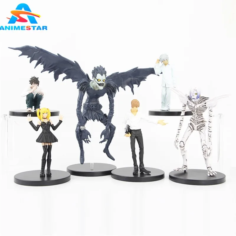 6PCS Death Note Anime Figurine Set - Ryuk & Light Yagami PVC