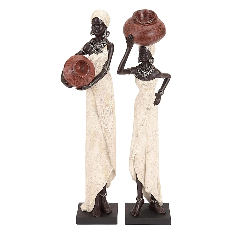 Wholesale Customized African Lady Figurines,African Sculpture Home