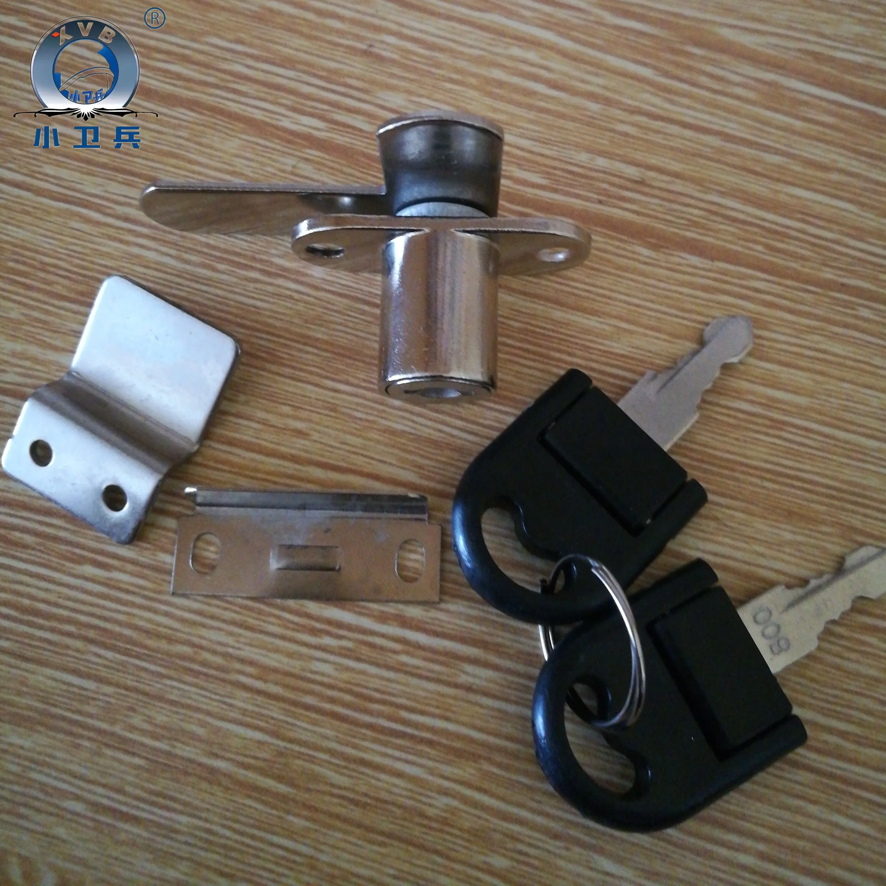 Factory Hot sale 201 Drawer lock with seven - word shape piece zinc alloy safe lock drawer