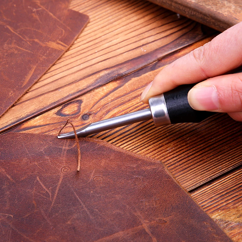 High Quality Diy Leather Craft Working Tools Wooden Handle Leather Edge