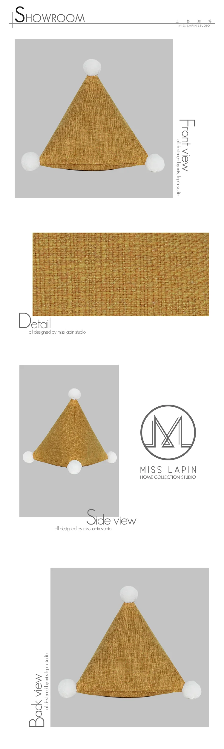 triangle floor pillow