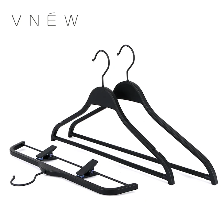 Ecofriendly Fast Fashion Clothing Shop Usage Flat Black Plastic