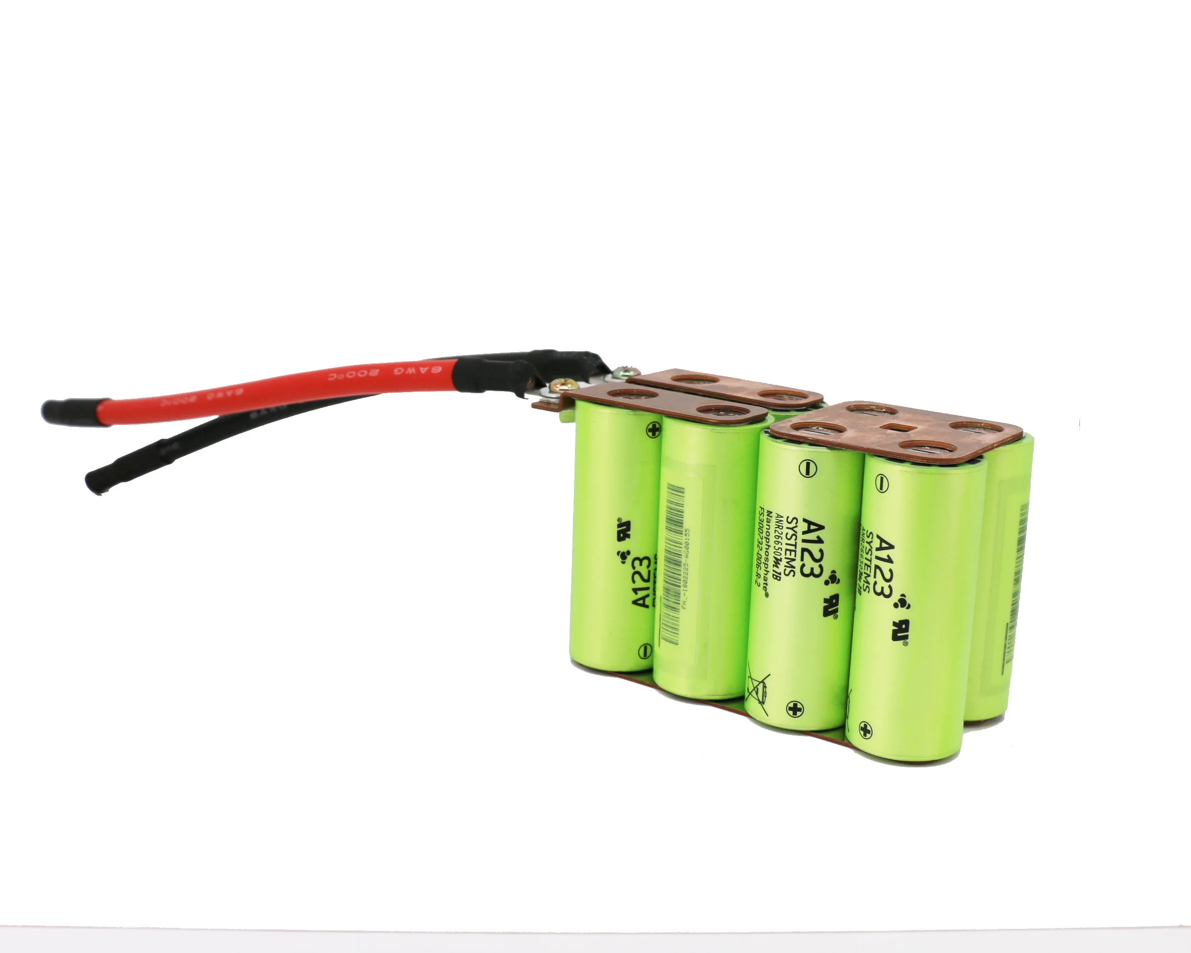 High Power Anr26650m1b A123 26650 4s2p 13.2v 5000mah 140a 200a Lifepo4 ...
