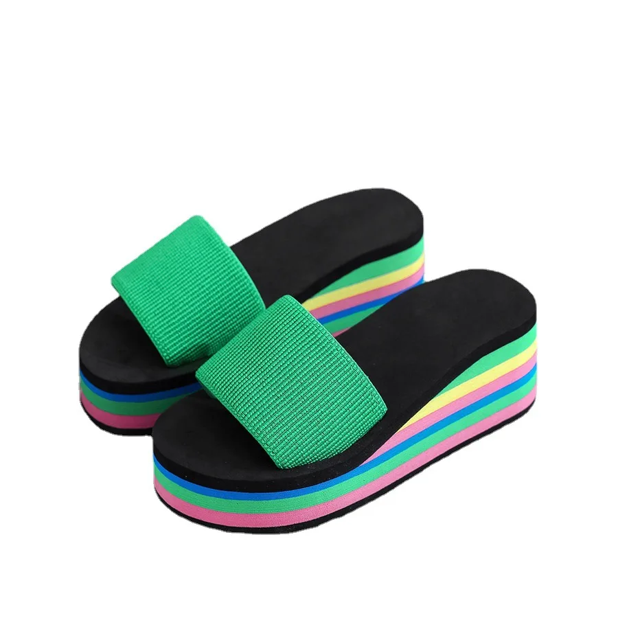 Rainbow sole flip flops clearance