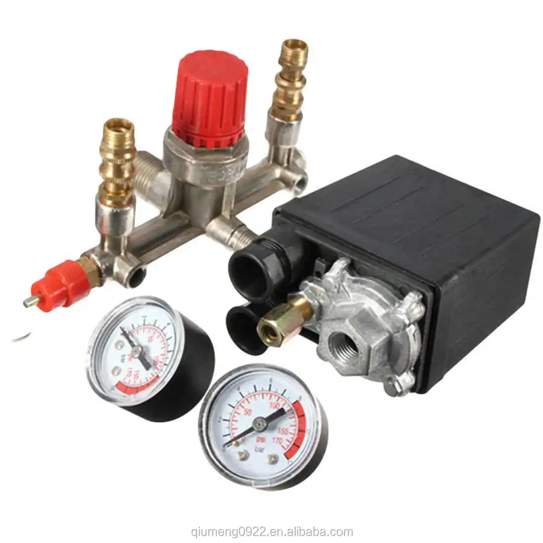 Valve Gauge REGULATOR HEAVY DUTY Pump Pressure Air Compressor Control Switch 