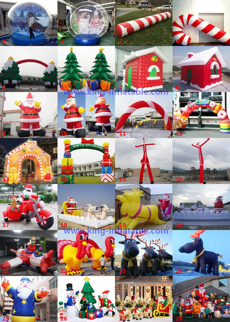 Christmas Santa Inflatable Decorations Giant Model Ornaments Outdoor