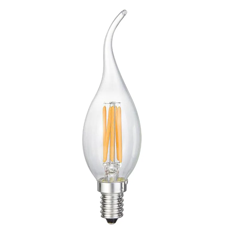 Dimmable  led filament 2watt 12v e14 C35L led bulb filament