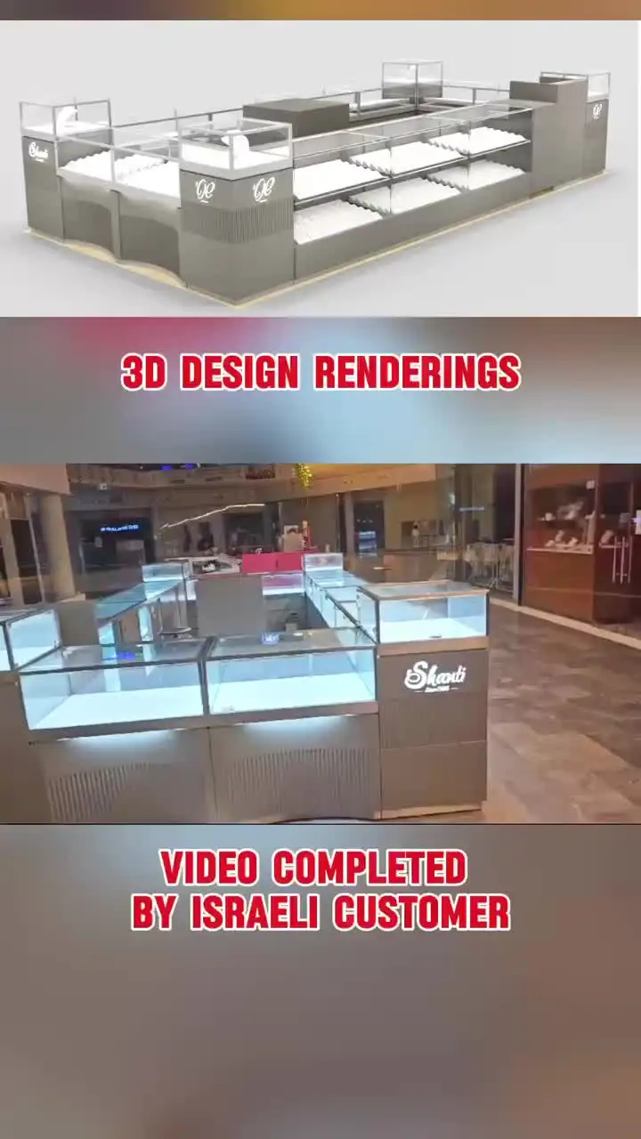 ジュエリーカウンター付きスーパー9月ラグジュアリージュエリーストア