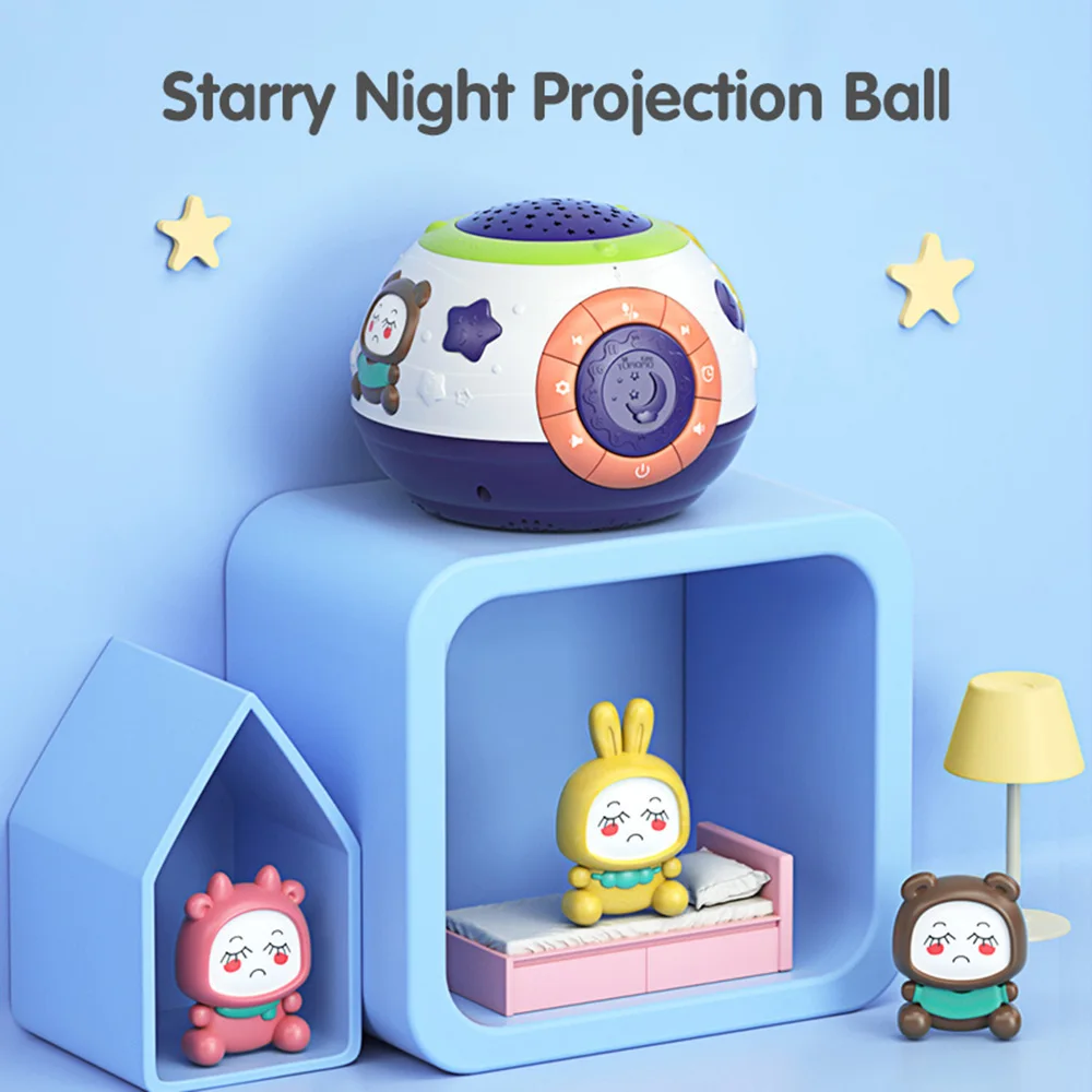 2020 New Recordable Musical Lamp Sleeping Toy Starry Projection Night ...