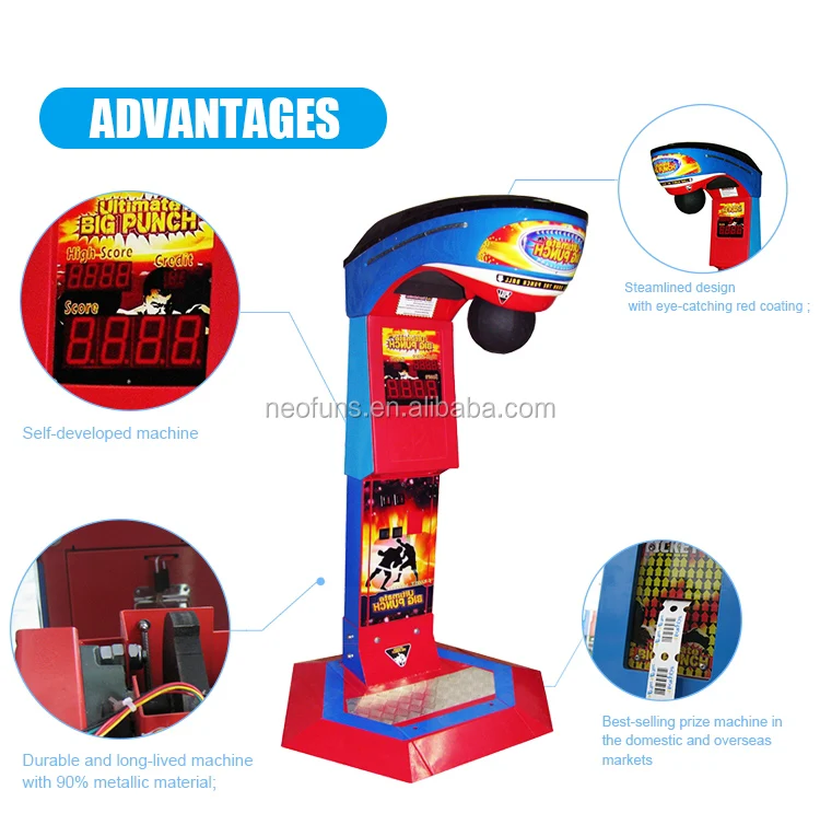 New Arrival Boxing Punch Machine With Ultimate Big Punch Redemption