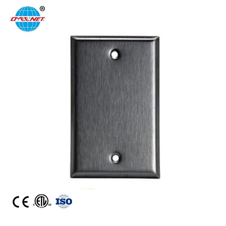 Safety Steel Stainless Blank Wall Switch Plate Cover Blank Wall Switch Plate Cover