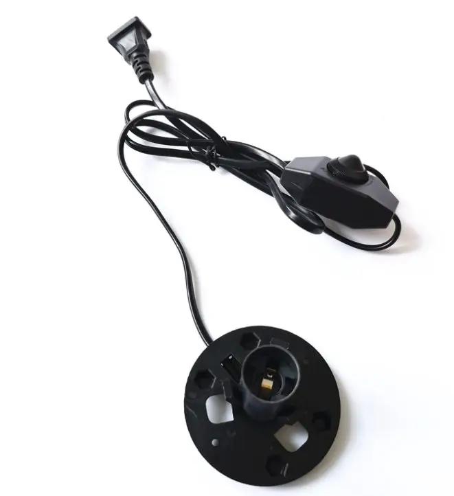 Usa Standard 2 Pin Salt Lamp Power Cord With Dimmer Switch And Lamp