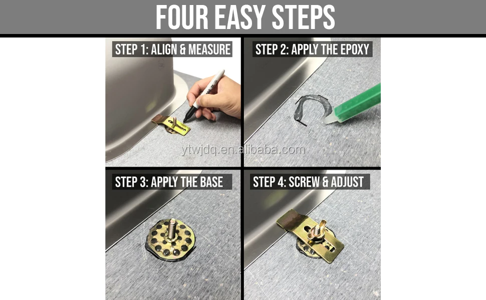 Quartz Stone Grainte Sink Installation Clips,Undermount Sink Clips