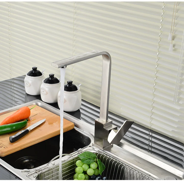2021 kitchen faucet stainless steel 304 water tap modern kichen kitchen taps brass matte black kitchen mixer sink faucets