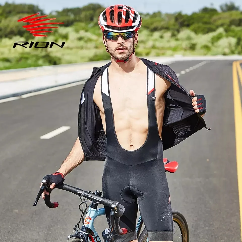 Rion Cycling Bib Shorts Men Bike 5r Gel 