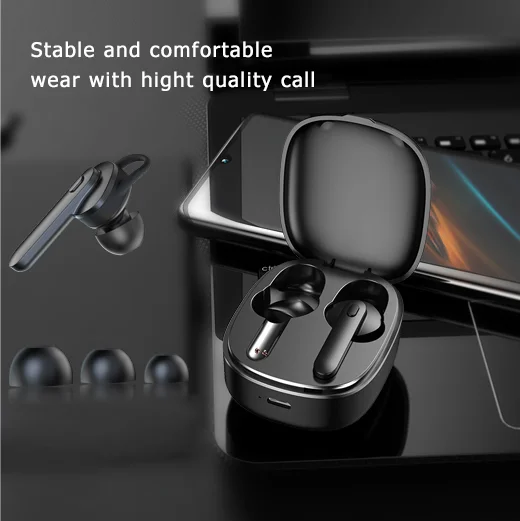 Wireless Stereo Earbuds 5.0 Headphones TWS Sport Wireless Earphone 50H Play Time with Charging Case for Running - ANKUX.COM
