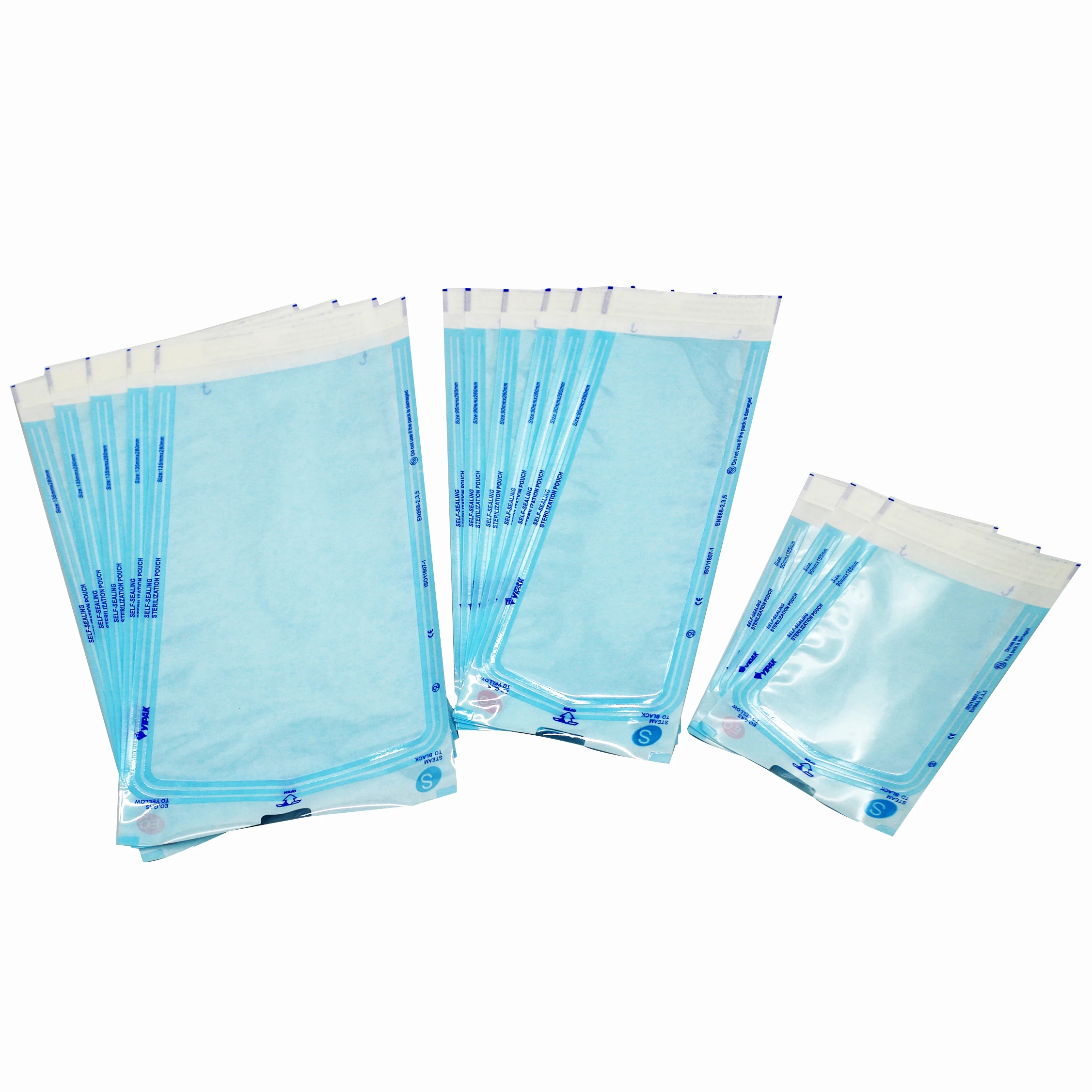 Disposable Sterilization Packaging Sterile Indicator Strip Self Seal