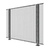 anti-cut hot dipped galvanized iron metal security fence panels system for sale