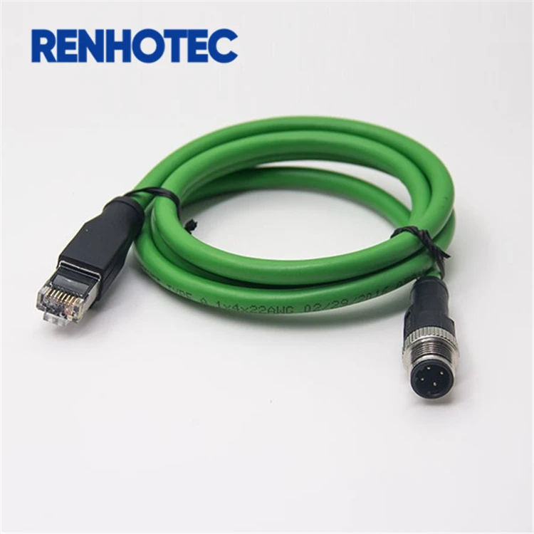 Industrial Ethernet Cable M12 D Coded to RJ45