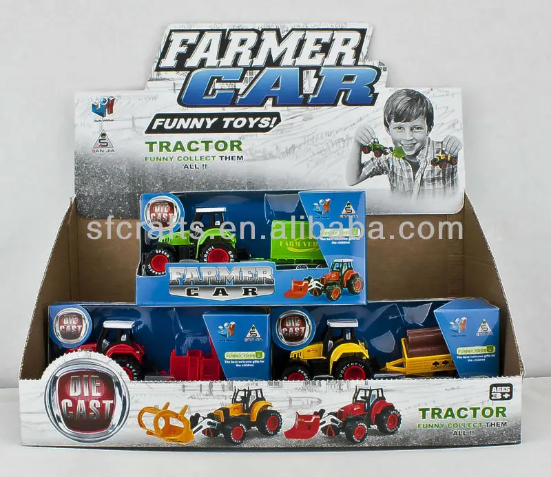 Die Cast Toys,Diecast Farm Tractor,Alloy Pull Back Tractor,Metal Farm
