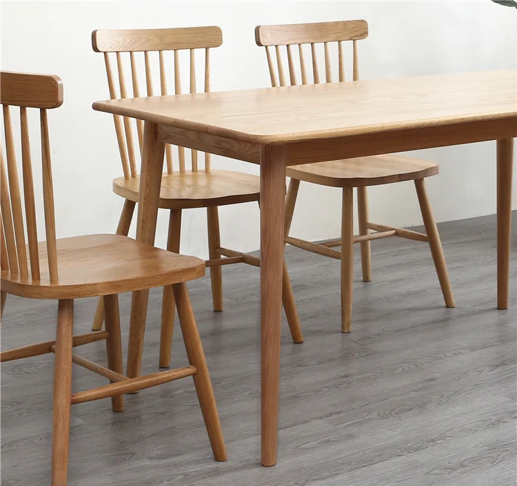 Solid Wood Japanese Dining Table Small Family Dining Room Table And