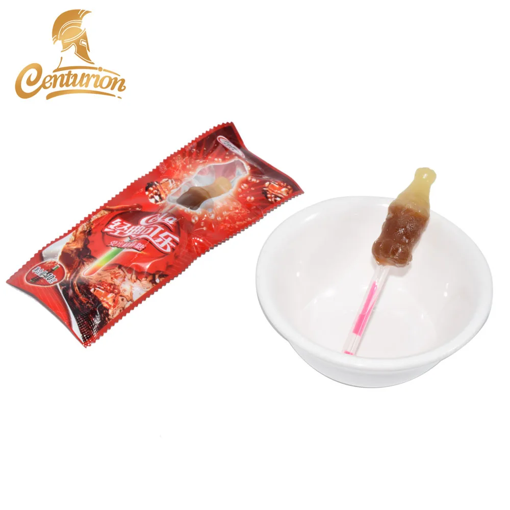 10g Fluorescence Cola Bottle Shape Lollipop Sweet Lollipop Hard Candy Buy Bottle Shape