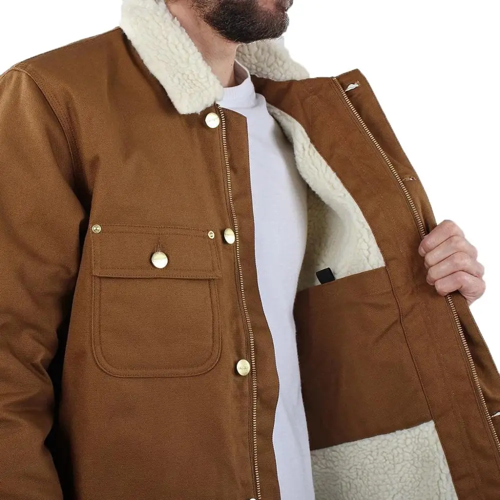 所有行业  服饰 男装 男士外套大衣  风格: 定制冬季厚棕色棉男士帆布