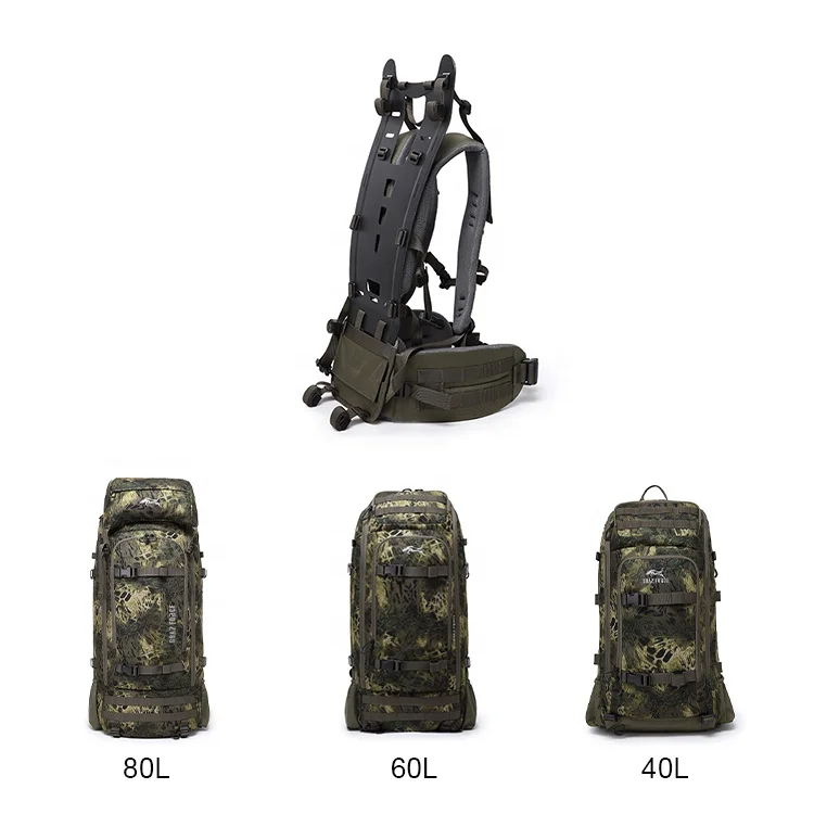 Factory wholesale carbon fiber frame for hunting backpack day pack multi day pack hiking backpack