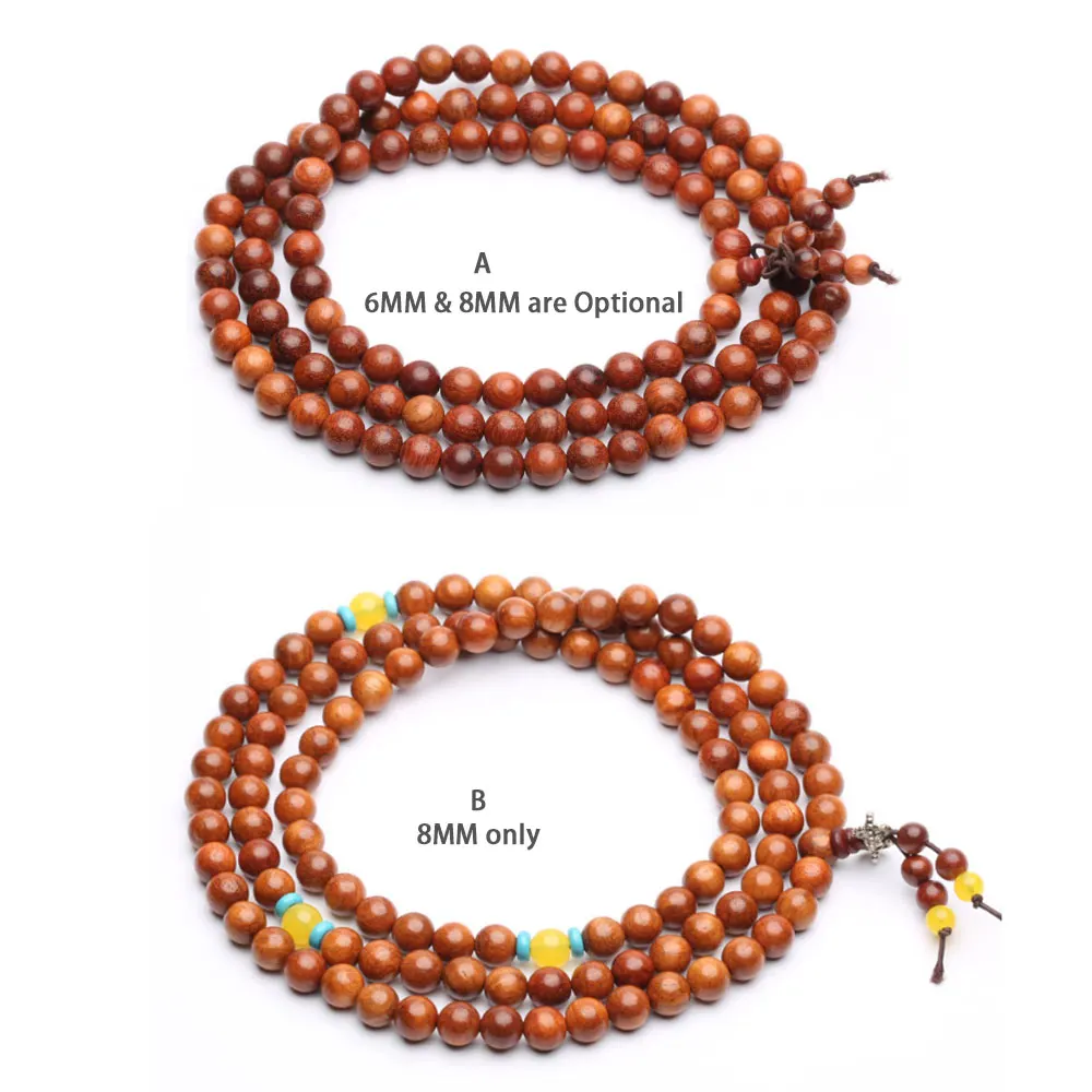 Wood Necklace,Buddhist Necklace,Spirituality,108 Mala Necklace,Colorful Beads,Prayer Necklace,Men,Woman,Yoga Bracelet,Protection,Meditation