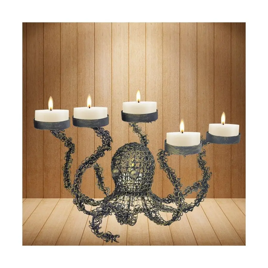 
Modern candle stick holder Copper Material with lid for Christmas gift european dinner holders event party decoration 