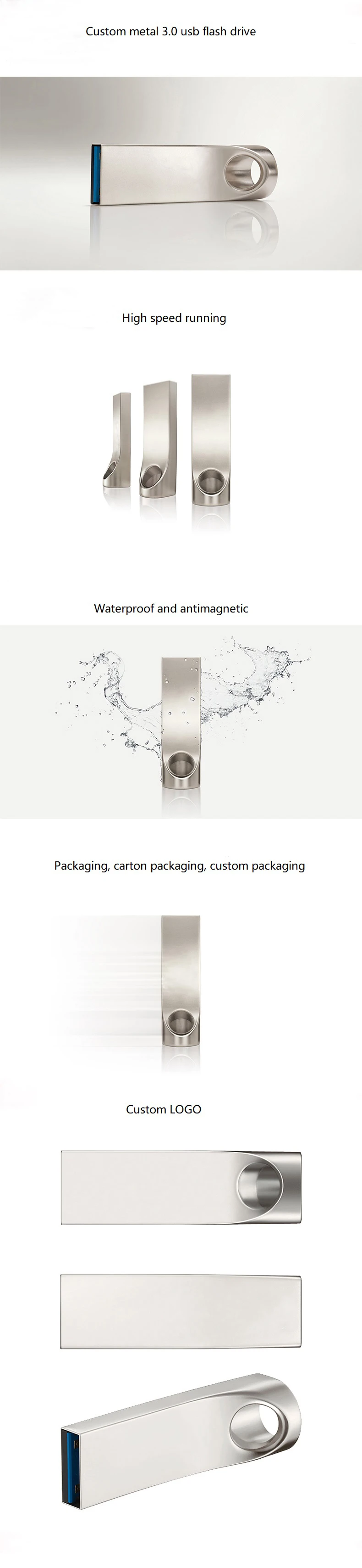 Mini metal 16 gb pen usb flash drive 3.0 4gb 8gb 16 gb 32g 64gb usb stick pendrive with logo - ANKUX.COM