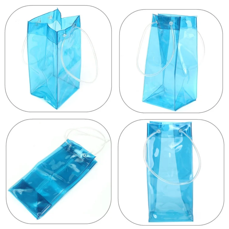 Fashionable Custom Pvc Clear Plastic Ice Bag For Wine Buy Plastic Ice