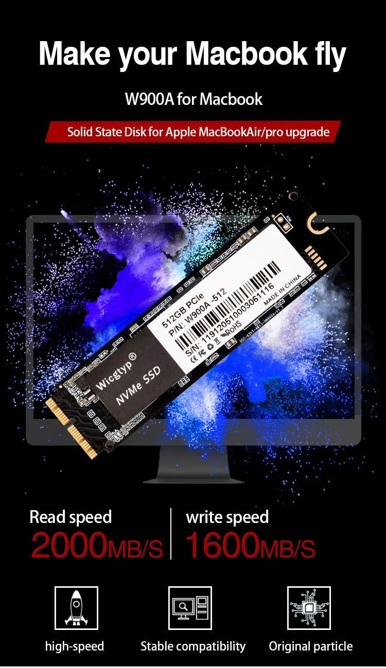 is the solid state drive for macbook pro faster
