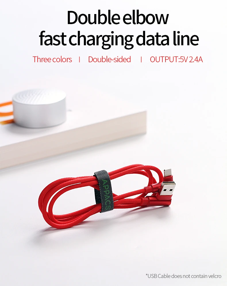 2m 6.6ft Right Angle Type C USB 2.0 Cable High Quality Nylon Braid Type C Cable Wholesale Fast Data Charger 90 Degree Cable