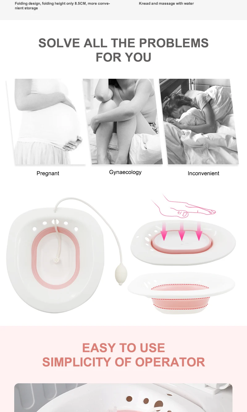 Medical Grade Sitz Bath Vaginal Steam Healing Tub 