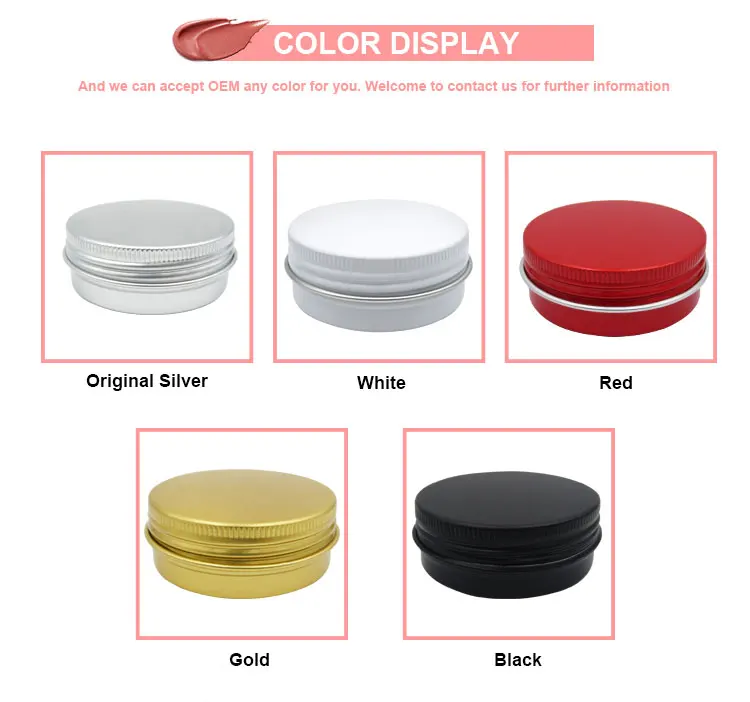 Luxury 120ml Cosmetic Containers Aluminum Cans 4oz Round Metal Jar
